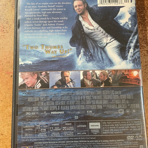 Master and Commander - The Far Side of the World with Russell Crowe DVD Movie - Picture 2 of 4
